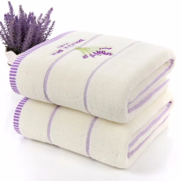 2 teile/satz Lavendel Baumwolle Terry Tuch Lila Weiß Handtuch Set Toalhas De Banho 1pc Bad Handtuch Marke 1pc hand Gesicht Handtuch Drop Schiff 5