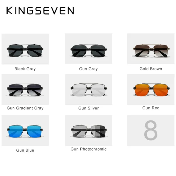 KINGSEVEN Neue Design Sonnenbrille Für Männer Polarisierte Gradienten sonnenbrille Frauen Männer Platz UV400 2022 Neue Fahren Brillen Für Männer 4