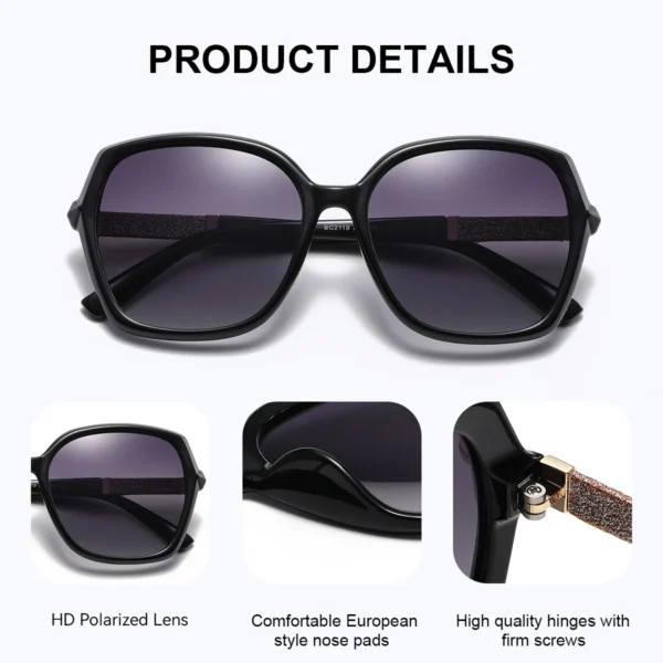 CATMONROE Luxus Polarisierte Frauen Sonnenbrille Schmetterling Rahmen Rosa Geschenk Box Mode UV400 Sonnenbrille Bekleidung Zubehör 3