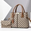 Stilvolle und einfache Mutter- und Kindertasche, Damenhandtasche, zweiteiliges Schulter-Crossbody-Set mit großem Fassungsvermögen, Damentasche 3