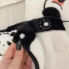 Niedliches Korallen-Fleece-Handtuch, Bad-Gesichtshandtuch-Set, Cartoon-Panda-Mädchen, Herz, trockenes Haar, Kappe, Bad, Rock, Wasseraufnahme, verdickt, 3er-Set 3