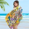Süße p-pokemones-Cartoon Anime Charakter Mikro faser Decke schnell trocknende Strand tücher übergroße super saugfähige Pool Handtuch 5