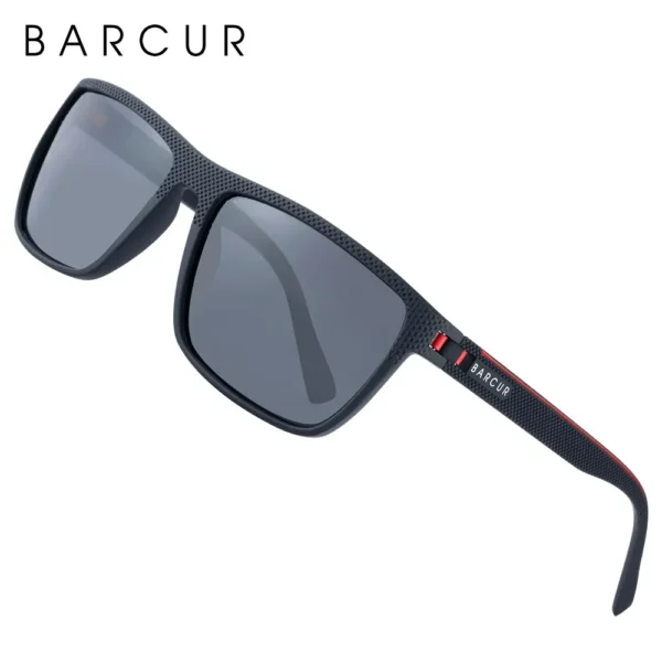 Barcur design tr90 sonnenbrille männer polarisiert leicht gewicht sport sonnen brille frauen brillen zubehör oculos uvab schutz 5