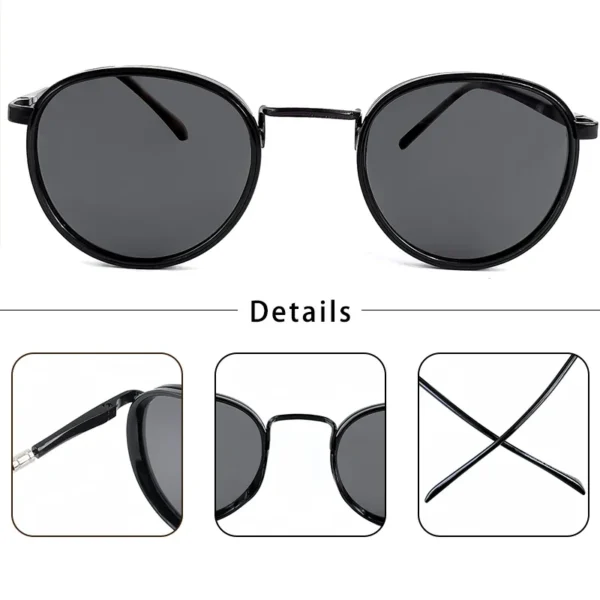 HBK Trendige und avantgardistische polarisierte Sonnenbrille für Herren, personalisiertes Design, modische Unisex-UV400-Sonnenbrille, ideal als Geschenk 6