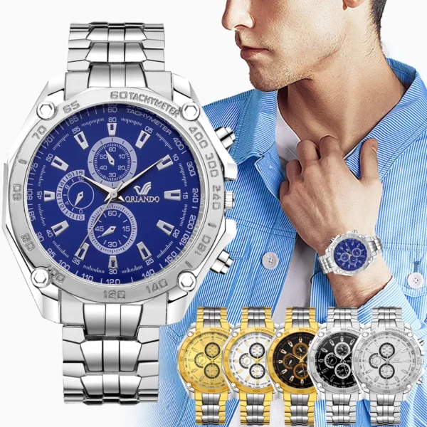 Neue Männer Uhren 2025, Luxus Marke Silber Gold Metall männer Quarz Armbanduhr Mode-Business Männlich Uhr Relogio Masculino 2