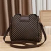Neue Frauen Handtasche Tasche Luxus Design Eimer Schulter Umhängetasche Flip Check Druck Große Kapazität Einzelnen Schulter Straddle Tasche 2
