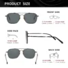 KINGSEVEN Marke Männer Trendy Sonnenbrille Fashion Square Legierung Rahmen Frauen Polarisierte UV400 Gläser Luxus Fahren Outdoor Brillen 2