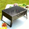 Tragbarer BBQ-Holzkohlegrill aus Edelstahl, kleines Mini-BBQ-Werkzeug-Set, Kochen im Freien, Camping, Picknick, Strand, tragbarer Grill 2