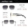 KINGSEVEN Mode Kausalen Sonnenbrille Männer Quadratischen Rahmen Anti-reflexion Polarisierte UV400 Objektiv Gläser Fahren Brillen 3