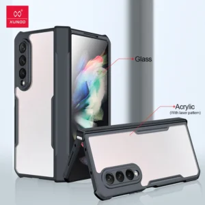 Xundd für Samsung Galaxy Z Fold 3, 4, 5, 6, faltbare Hülle, Airbag-Anti-Drop-Kamera, schützt Acryl und TPU, transparente Abdeckung für Mohamed5, Musique