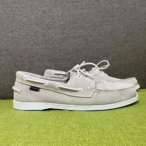 SEBAGO Herren Homme Authentische Docksides-Schuhe – Premium-Moc-Toe-Schnür-Bootsschuhe aus echtem Leder BF199