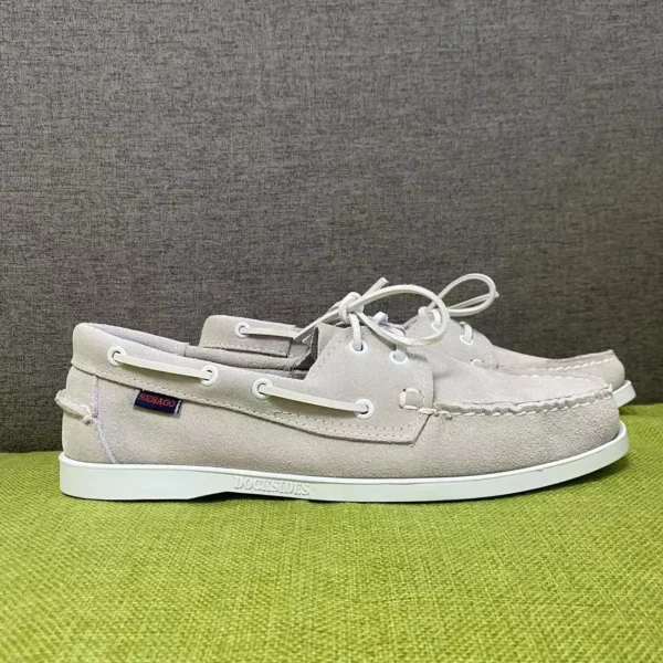 SEBAGO Herren Homme Authentische Docksides-Schuhe – Premium-Moc-Toe-Schnür-Bootsschuhe aus echtem Leder BF199