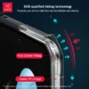 Xundd Für Samsung Galaxy Z Flip 5 Z Flip 6 5G Hülle Airbag Stoßfestes Acryl+TPU+Glas Rückseite Klare Abdeckung Für Flip5 zdaa5 varen 2
