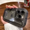 Luxuriöse, stoßfeste, transparente Handyhülle für iPhone 14 13 12 16 Pro Max 14 Plus X XS XR, dicke, weiche Silikon-Stoßstange, klare Abdeckung