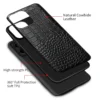 Handyhülle aus echtem Rindsleder für Xiaomi Poco X6 Pro Redmi Note 13 Pro Plus 5G Mi 13T Pro 14T Pro 14 Ultra Rückseite 6