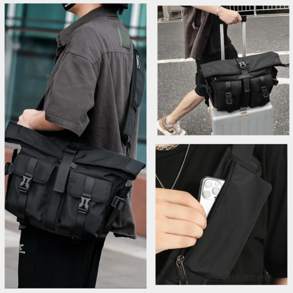 Tigernu Mode Messenger Taschen Männlichen Schulter Taschen 13,3 zoll Laptop Tasche Outdoor Umhängetaschen Für Männer Radfahren Taschen Jungen Messenger 6