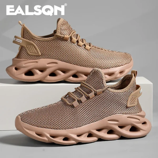 Männer Sport Laufen Schwarz Jogging Schuhe Casual Turnschuhe Braun Outdoor Atmungsaktive Mesh Frauen Licht Stoßdämpfung Schwarz Tennis 6