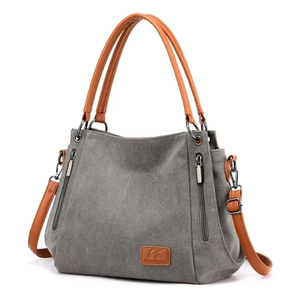 Arbeitshandtasche für Damen, großes Fassungsvermögen, elegante Umhängetasche, abnehmbarer Schultergurt, Handtasche mit Sicherheitsreißverschluss