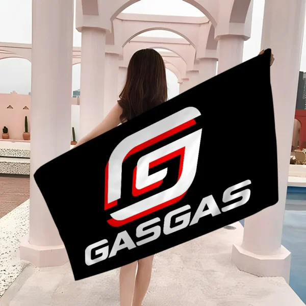 GasGas Rotes Motorrad-Strandtuch, bunte Badetücher für Mädchen, Mikrofaser, schnell trocknend, individuell, sandfrei, Strand, Yoga, Spa, Fitnessstudio, Pool 6
