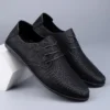 Sommer aushöhlen Lederschuhe Männer Luxus italienische Männer lässig handgemachte Mokassins Designer atmungsaktive Boots schuhe Zapatos Hombre 6