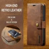Retro-Klapphülle für Apple iPhone 16, 15, 14 Plus, 13 Pro, 12 Mini, XS Max, XR, 7, 8, SE, abnehmbare Rückseite, integrierter Magnet 3