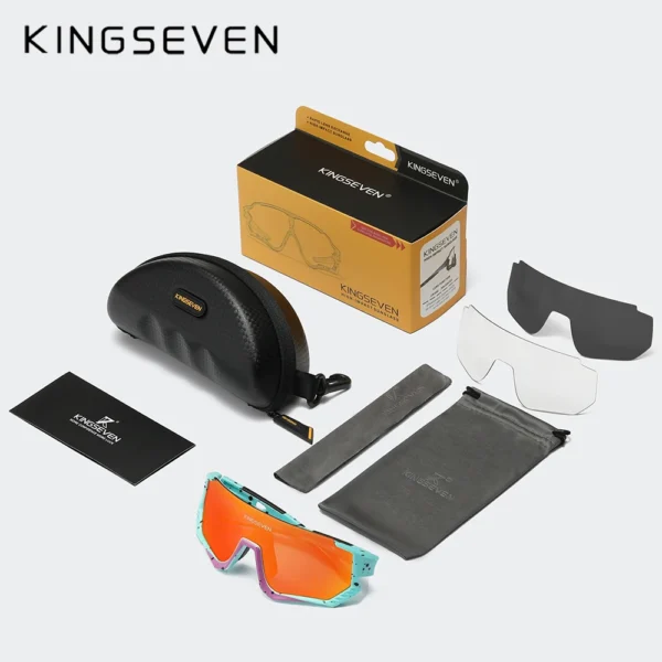 KINGSEVEN Radfahren Sonnenbrille Männer Frauen Mtb Fahrrad Brille UV400 Polarisierte Angeln Schutz Brillen Photochrome Fahrrad Brille 6