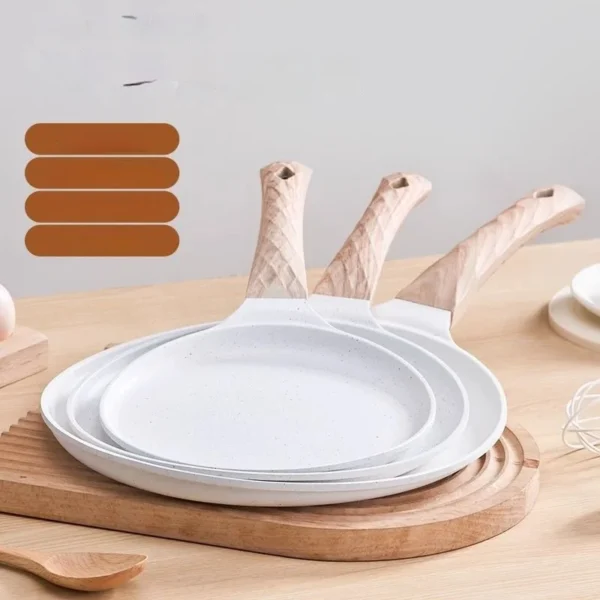 Gianxi Frühstück Pfannkuchen Pfanne medizinische Stein Pfanne verdickt Antihaft-Pfanne Ei Pfannkuchen Steak Pfanne Hamburger Brötchen 2