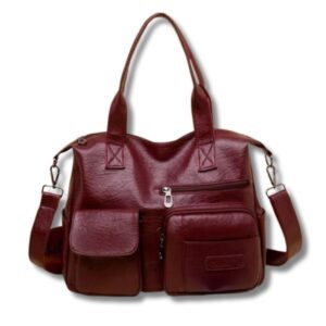 Große Designer-Shopper-Tasche aus PU-Leder