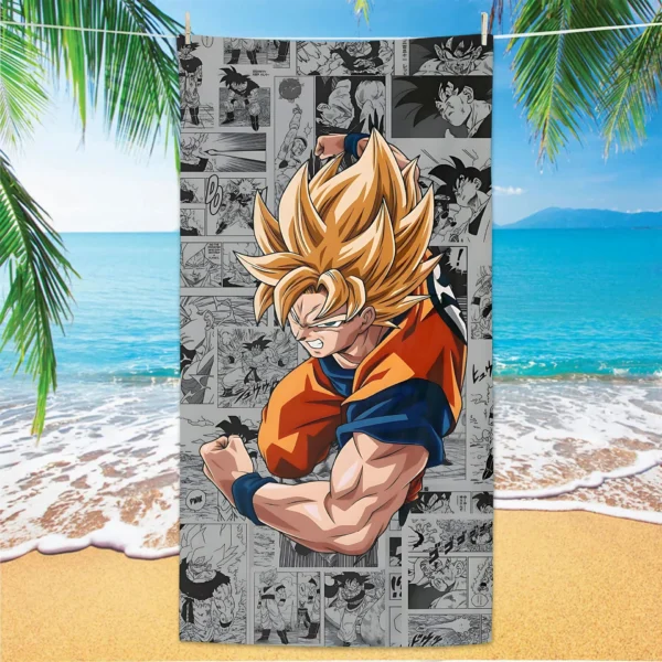Große Badetücher D-Dragon Balls Badezimmer-Set, Zubehör, Turban für Haare, schnell trocknend, Sauna, Fitnessstudio, Handtuch, Körperpflege, Spa, Zuhause 5