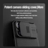 NILLKIN Für iPhone 16 Pro Max 16 Plus 15 Pro Max 15 Plus CamShield Pro Magnetische Schiebe Kamera Schutz Abdeckung Harte PC + TPU Abdeckung 4