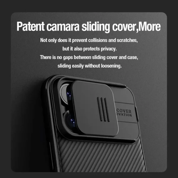 NILLKIN Für iPhone 16 Pro Max 16 Plus 15 Pro Max 15 Plus CamShield Pro Magnetische Schiebe Kamera Schutz Abdeckung Harte PC + TPU Abdeckung 4