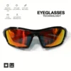Modische Sport-Sonnenbrille, polarisiert, UV-Schutz, personalisierte Brille, runder Rahmen, Metall, Herren- und Damen-UV400-Brille 6
