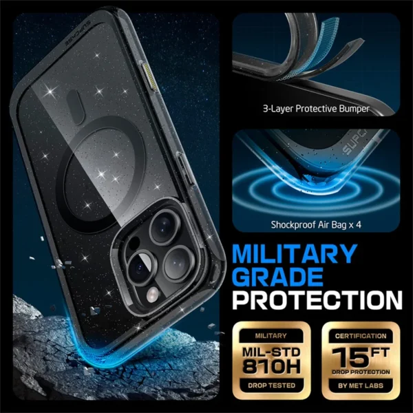 Supcase For iPhone 16 Pro Max Case mit kamera steuerung aufnahme knopf ub mag schlanke stoß feste magnetische magsafe telefon hülle abdeckung 6