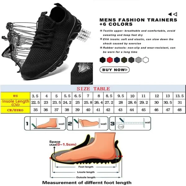 Männer Casual Sport Schuhe Leichte Turnschuhe Weiß Outdoor Atmungsaktive Mesh Schwarz Laufschuhe Athletische Jogging Tennis Schuhe 6