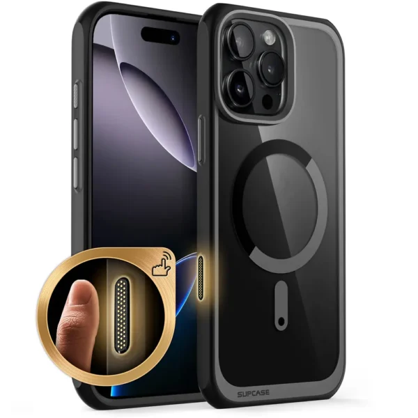 For iPhone 16 Pro Case mit Kameras teuerung Capture Button Suppcase Ab Mag Serie schlanke schützende magnetische Magsafe Telefon Fall