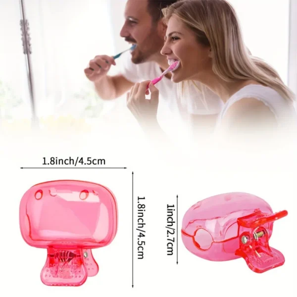 2PCS Reise Zahnbürste Kopf Abdeckungen Zahnbürste Schutz Kappe Pinsel Pod Fall Schutzhülle Tragbare Kunststoff Clip Für Haushalt Reise 4