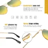 Photochrome Sonnenbrille Männer Polarisierte Luftfahrt Tag Nacht Vision Gläser für Fahren Frauen Anti-Uv-Brille oculos de sol masculino 4