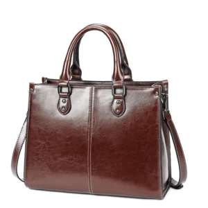 Frauen Handtasche Kreuz körper Schulter Tasche Aus Echtem Leder Einkaufen Mode Büro Weibliche Echtes Rindsleder Messenger Top Griff Taschen 2
