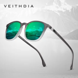 VEITHDIA Marke männer Sonnenbrille Retro TR90 Brillen Polarisierte Linse Vintage Brillen Männlich Fahren Sonnenbrille Für Frauen V7520