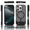 Für iPhone 16e/16 Pro Max 15 Plus 14 13 12 Handyhülle, mattiertes Hautgefühl, magnetische Aufladung, Klappständer, stoßfeste Abdeckung