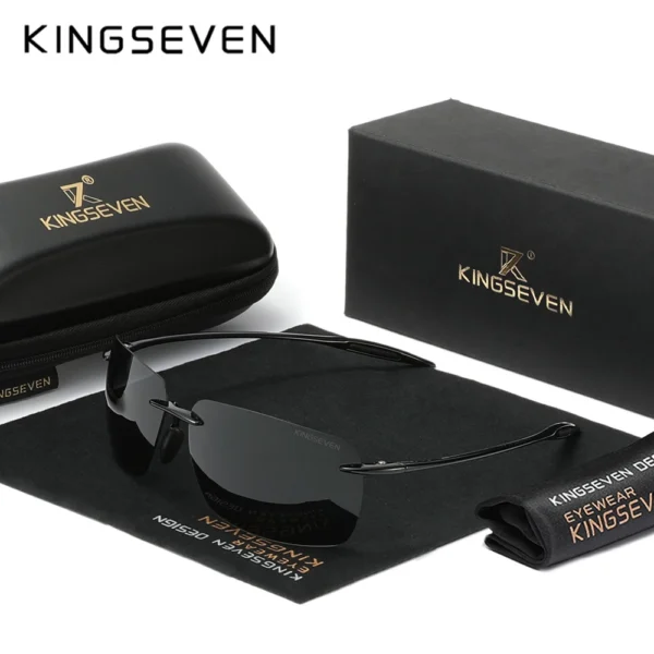 KINGSEVEN Marke Neue Randlose Sonnenbrille Polarisierte UV400 Männer Fahren Ultraleicht Rechteck Rahmenlose Gläser Frauen Angeln Brillen