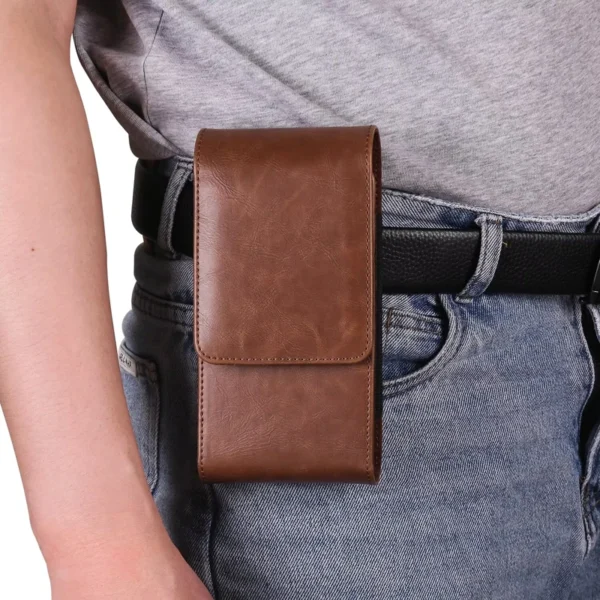 Vertikale Dual-Tasche Design Handy Gürteltasche für Samsung S25 Ultra S24 Ultra S24 FE iPhone 16 15 14 13 Pro Max Smartphone-Hülle 5
