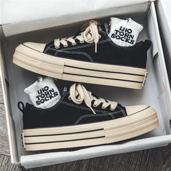 YRZL Herren Damen Canvas Sneakers Rutschfeste Wanderschuhe Leichte, bequeme, lässige Skateboard-Schuhe für Paare Outdoor-Sportarten 6