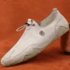 Clohoo atmungsaktive leichte rutsch feste flache Outdoor-Schuhe für Männer Freizeit schuhe Echt leder Boots schuhe weiche Sohle Schuhe 4
