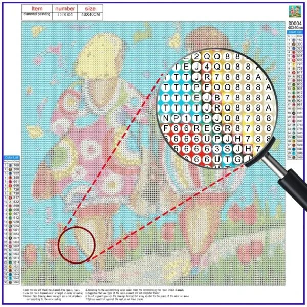 Stitch Lilo & Stitch 5D-Diamant-Malerei-Set zum Selbermachen, Diamant-Stickerei, Kreuzstich, handgefertigte Kunst, Geschenk, Basteln, Heimdekoration 3