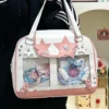 Y2K Fashion Star Ita Bag Lolita Girl Umhängetasche Damen DIY Display Transparente Tasche Umhängetasche Handtasche im japanischen Stil