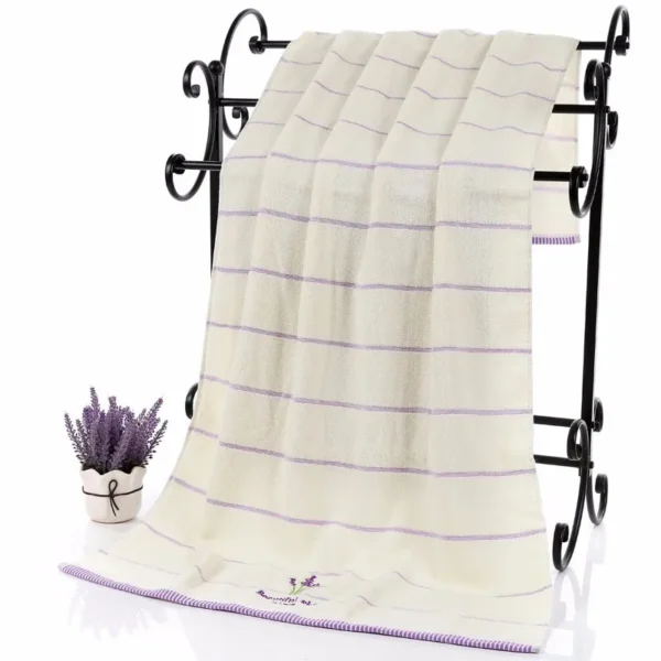 2 teile/satz Lavendel Baumwolle Terry Tuch Lila Weiß Handtuch Set Toalhas De Banho 1pc Bad Handtuch Marke 1pc hand Gesicht Handtuch Drop Schiff 3