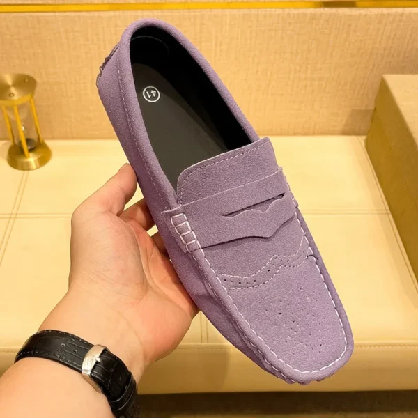 Maedef Männer Freizeit schuhe Wildleder faul Schuhe männlich atmungsaktiv Slip-On Herren fahren flache Schuhe bequeme Boot Schuh Slipper Mokassins 4