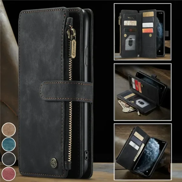 Leder Brieftasche Handy hülle für Samsung Galaxy A15 A54 A34 A14 A53 A33 A13 A72 A52 A32 A12 A71 A51 S24 S23 Fe Plus S22 Ultra Cover