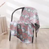 Badetuch-Set aus Baumwollgaze für Damen, Badezimmer, hochwertig, 70 x 140, 35 x 75 cm 2